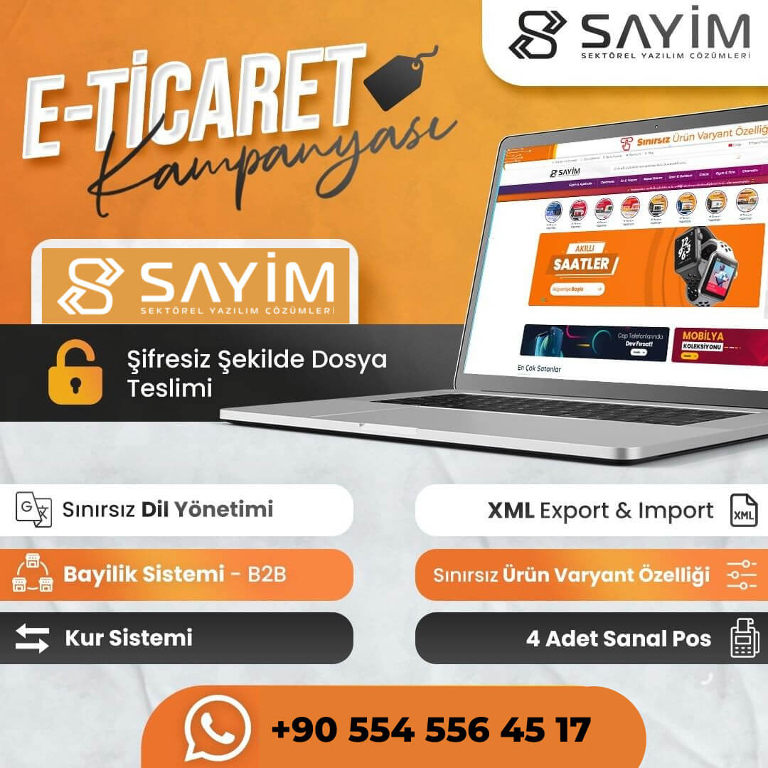 WMG Gate E-Ticaret Yazılımı <br>(Bayi Sistemi b2b + Dil + Kur + Xml)