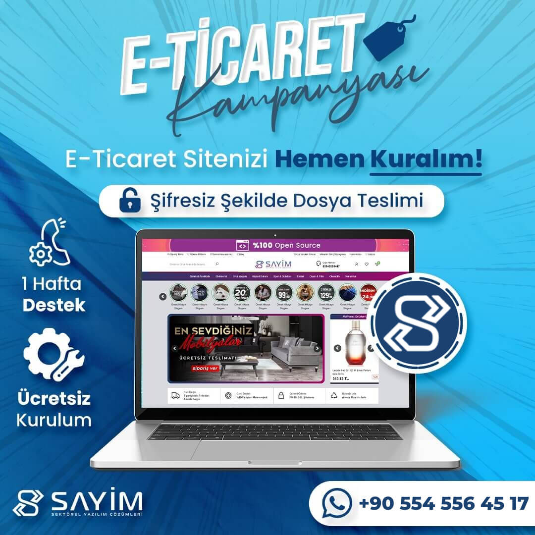 WMG v3 E-Ticaret Yazılımı