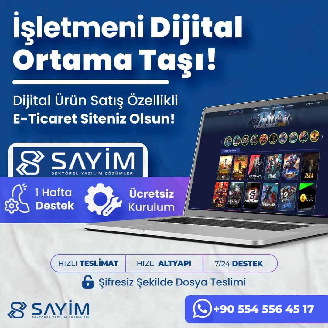 WMG v4 E-Ticaret Yazılımı <br>(Dijital Ürün)