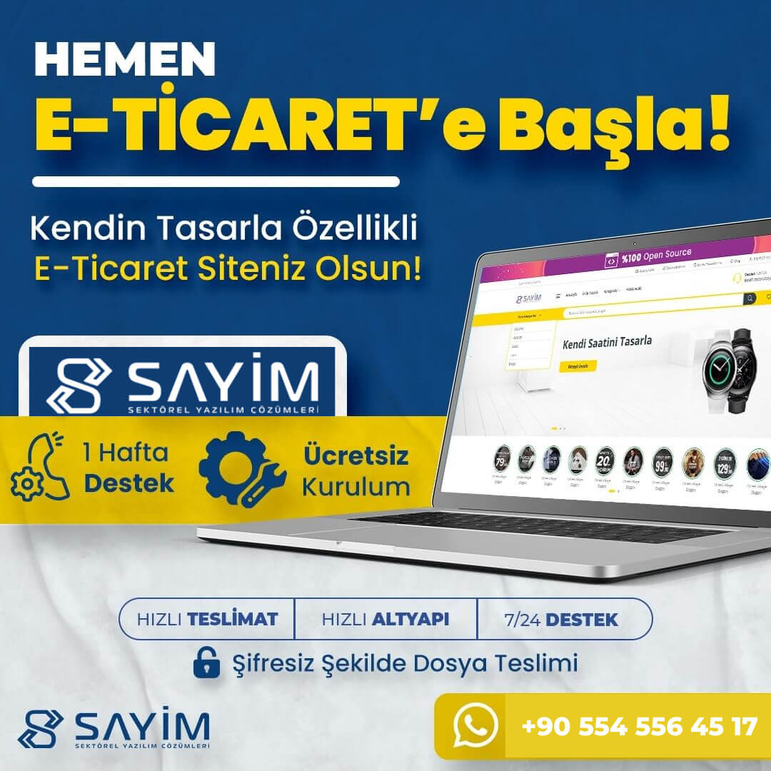 WMG v6 E-Ticaret Yazılımı <br>(Ürün Tasarla)